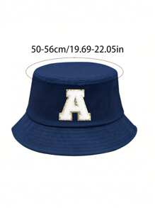 1pc Children's 26-Letter Bucket Hat, Fashionable And Versatile Outdoor Sun Hat, Suitable For Daily Outing In Spring And Summer, Suitable As A Gift