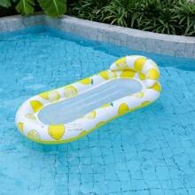 1pc Mesh Floating Lounge Chair, Foldable Floating Pool Hammock, PVC Ombre Glitter Inflatable Floats Pool Float
