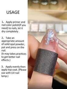 7 Types 6 Colors Opal Holographic Nail Glitter, Aurora Shiny Solid Color Nail Glitter, Mermaid Chameleon Nail Powder, DIY Salon Nail Art Decorations & Accessories Nails - Multicolor - View 8