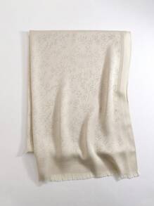 1pc Elegant Floral Print Headscarf/Hijab For Women, Versatile Lightweight Scarf Shawl, Suitable For All Seasons For Dress - Multicolor - View 2