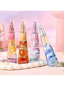 1 pieza/88ml Spray de fragancia, ambientador de hogar, aromaterapia, que contiene la esencia del encanto natural y fresco de larga duración, empaque de diseño innovador, con lindos personajes de dibujos animados, adecuado para verano, Día de la Madre, interior, exterior, citas, fiestas, vacaciones, hogar, oficina, es el regalo ideal para amigos y parejas.