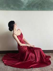 Vestido de festa feminino elegante, casual, sem mangas, vintage, para festa de aniversário, baile de formatura, primavera e verão