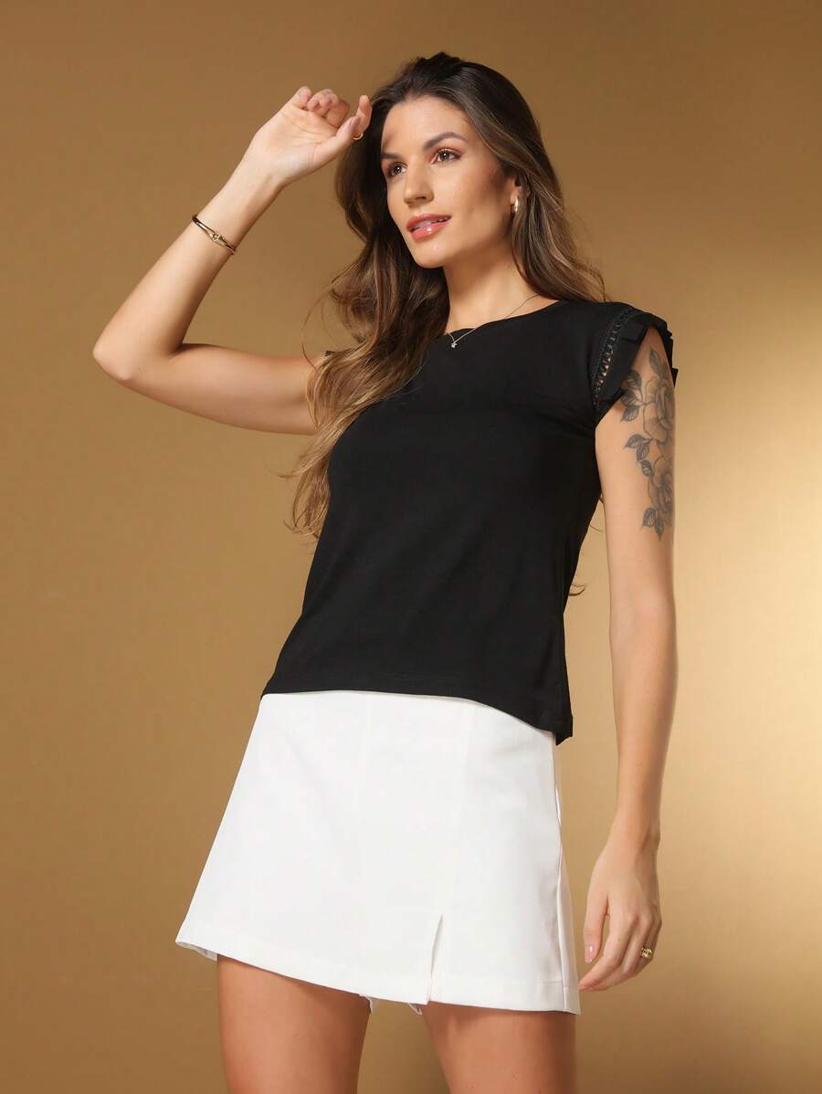 Women T-Shirts - màu đen - Xem 1