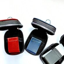 定制个性化耳塞盒耳机收纳盒兼容 Airpods 1/2/3/4/Pro 无线耳机便携袋小号 PU 皮包防震耳机套通用包旅行保护袋，送给朋友的母亲节、新年、情人节、结婚礼物