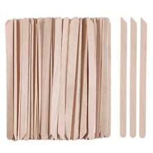 50/100/200 Pcs Wood Hard Wax Beans Spatula Set Wax Applicators Scrapers Sticks For Salon Home Face Eyebrows Body Beauty ,Hair Products And Accessories For Barber Salon Beauty Travel Essentials