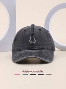 1 chiếc Mũ lưỡi trai bóng chày thêu hình thỏ dễ thương dành cho cả nam và nữ, Mũ lưỡi trai cổ điển có thể điều chỉnh dành cho bố, Nhẹ và thoáng khí cho các môn thể thao ngoài trời, kỳ nghỉ và mặc hàng ngày - nhiều màu - Xem 9