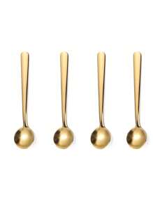 8/4 件迷你咖啡勺套装，304 不锈钢，非常适合咖啡、茶和浓缩咖啡 - 银色和金色。 - 彩色 - 查看 12