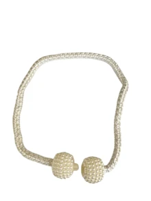 4 piezas Hebilla de perla Clip de cortina Tieback Estilo moderno Correas de respaldo Bola de perla Sujetadores de cortina Decoración del hogar Tieback de cortina - Unitalla - Ver 5