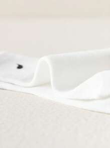 8 Pairs Mixed Solid Color&English Letter Design Children Socks, Striped Pattern Unisex Mid-Calf Socks, Suitable For Casual Daily Wear - Multicolor - View 4