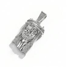 Bling Bling Rhinestone Jesus Pendant With 15mm Miami Cuban Link Chain, Hip Hop Jewelry Gift - Jesus Pendant Necklace - View 21