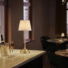 2 Packs Portables Cordless Table Lamp, Fabric Shade Desk Lamp, Rechargeable Battery Powered Lighting, Dimmable Light For Dining Room, Bedroom, Bedside, Bar, Night Light, Camping, Balcony - BZD-2PACK - View 11