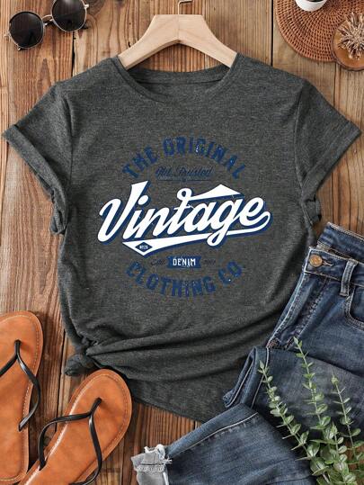 Ne soyez pas salé T-shirt à manches courtes grande taille, t-shirt décontracté pour femmes grande taille, vêtements mignons pour filles, été