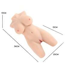 14 Inch Sex Doll For Men Masturbation Male Masturbator 2in Anus Vaginal Stimulator Breast Stimulation TPE Sexdolls Realistic Pocket Pussy Stroker Valentines Gifts For Him