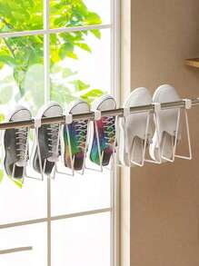 1 pieza Soporte de pared para papel higiénico, dispensador de papel higiénico, estante para toallas de papel en la puerta del gabinete del baño sin perforaciones, estante para zapatos, estante para secar zapatos
