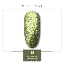 Esmalte de uñas de platino con diamantes Miss Comoy de 15ML, nuevo modelo popular de 2025, el tamaño de los destellos de purpurina hace un degradado de color brillante, se necesita lámpara de secado de luz ultravioleta, manualidades de uñas, pegamento de uñas comúnmente usado en salones de uñas