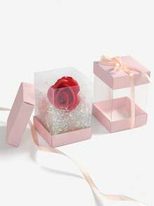 Sets de 5/10/20/30 cajas de almacenamiento y embalaje de regalo, cajas de regalo transparentes rosas de cuatro lados, para joyas, pulseras, anillos, figuras, adecuadas para el Día de San Valentín, Día de la Madre, Boda, Navidad, Acción de Gracias y todas las estaciones