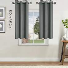 2pcs Blackout Curtains Thermal Insulated Lined Window Curtain Panels For Living Room, Bedroom, Kitchen, Bathroom, Home Decor Curtains For Living Room Room Decor Home Decor Living Room Kitchen Decor Living Room Decor Room Decor Curtains Bedroom