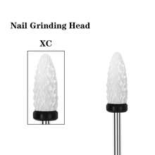 5件套专业陶瓷美甲钻头套装，无异味美甲修脚工具，适用于电动打磨机 - 彩色 - 查看 7