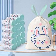 100pcs Anti-Leakage Drawstring Trash Bags, 4 Gallon Multi-Purpose Plastic Bags For Kitchen, Bedroom, Living Room, Outdoor, Car - Disposable, Easy To Distribute, Versatile Use