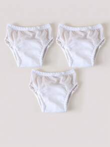 3/5 peças Calças de treinamento para penico para bebês, Roupa íntima leve e lavável para treinamento de verão para bebês, Fralda de pano reutilizável unissex, Adequada para treinamento de penico para meninos e meninas, Várias combinações, Itens essenciais para bebês - Multicolorido - Ver 15