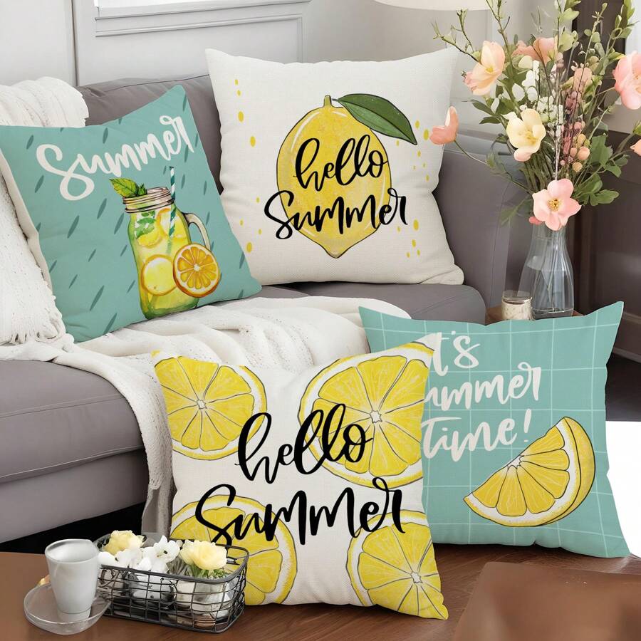 Lato Nowa Świeża Mała Poszewka na Poduszkę Cyfrowy Druk Wakacyjny Dom Salon Sofa Poszewka na Poduszkę Poszewka na Poduszkę