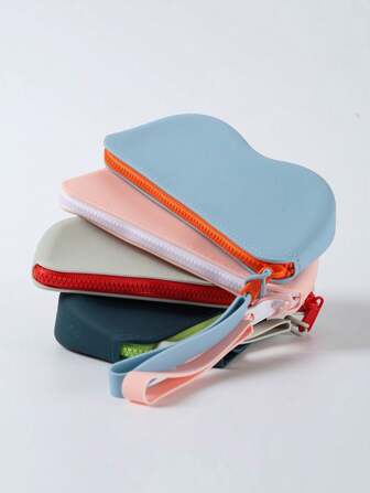 1 件硅胶旅行眼镜盒，多功能便携式收纳袋，可收纳太阳镜、眼镜、手机、配件，适合工作、旅行、户外使用，旅行必需品，旅行配件，旅行包，度假，返校，学校用品，太阳镜，女士