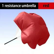 1 Pack Oxford Cloth Resistance Parachute For Running, Track & Field, Soccer - Speed Training Equipment, Available In Black, Green, Red Colors Gym Accessories