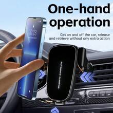 Car Phone Holder 2025 Upgraded Car Vent Phone Holder Clip Cell Phone Car Hands-Free Holder Truck Mount Vent Cradle Compatible With Iphone 16 Android, Black