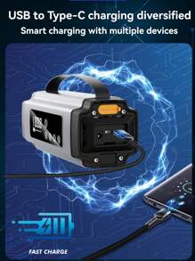 3000A Portable Car Jump Starter With Air Compressor - 12V Battery Booster, LED Indicators, USB Fast Charging Output, Multi-Protection, Includes Jump Cables, Air Pump And Car Adapter - Multicolor - View 11