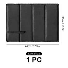 1 件可折叠徒步座垫,坐垫泡沫垫超轻防水适用于户外、露营、野餐、体育场 - 黑色 - 查看 15