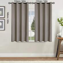 2pcs Blackout Curtains Thermal Insulated Lined Window Curtain Panels For Living Room, Bedroom, Kitchen, Bathroom, Home Decor Curtains For Living Room Room Decor Home Decor Living Room Kitchen Decor Living Room Decor Room Decor Curtains Bedroom