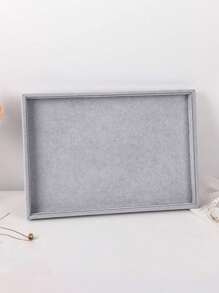 珠宝展示架托盘，用于戒指、项链、手镯和耳环返校 - 灰色 - 查看 16