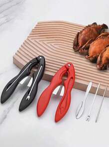 4 pièces/set, Outil de crabe, aiguille de crabe, aiguille de fruits de mer, cuillère de crabe, outils de fruits de mer, cassecrabes, fruits de mer pour homard, crabe, écrevisse, crevettes, couteau éplucheur de crustacés, accessoires de cuisine