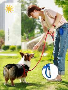 1pc Outdoor Portable Collapsible Pet Bowl, Slow Feeder Bowl, Travel Bowl, Silicone Hanging Dog/Cat Water/Food Bowl With Hook, Convenient For Walking Dogs And Feeding