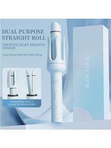 This 2-In-1 Auto Curling Iron And Straightener Is Equipped With A Negative Ion Generator, Smart Timer, And Auto Shut-Off Function, Allowing You To Easily Create Natural Curls At Any Temperature. - UK Plug(220-240V) - View 11