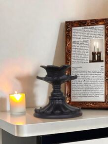 1pc Christmas Vintage Candle Holder For Party Setting Gifts. Used For Photography Background, Romantic Candlelight Dinner Props, Family Living Room Table Decoration Decorations,Suitable For Home Decor, Bedroom Decor, Office And Students, The Best Halloween And Christmas Gift - Multicolor - View 10