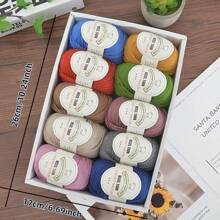 10 包，针织纱，中等厚度针织纱，亲肤保暖，手工针织针织纱，适用于毛衣、披肩、毛毯等。