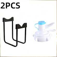 2 Pieces Compact Metal Bucket Rack With Faucet - Detachable, Suitable For Home, RV, Camping, Picnic, Office, Travel & Dorm Essentials