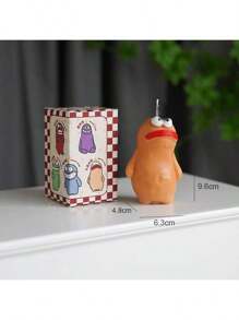 1 件地球怪物蜡烛散装搞笑丑可爱香味生日礼物纪念品卡通设计香薰蜡烛，新年家居装饰蜡烛