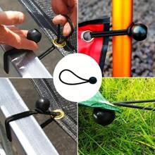 10/20pcs Outdoor Tent Fixing Elastic Rope - UV Resistant - Suitable For Camping, Tents, Cargo, Tent Poles, RVs, Nets - Perfect For Fixing Tents, Tarpaulins, Etc. - An Excellent Gift For Outdoor Enthusiasts
