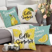 Lato Nowa Świeża Mała Poszewka na Poduszkę Cyfrowy Druk Wakacyjny Dom Salon Sofa Poszewka na Poduszkę Poszewka na Poduszkę