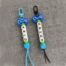 1pc Personalized Keychain/Bag Charm, Video Game, School Gift, Name Tag, Birthday, Goodie , Boy, Accessories