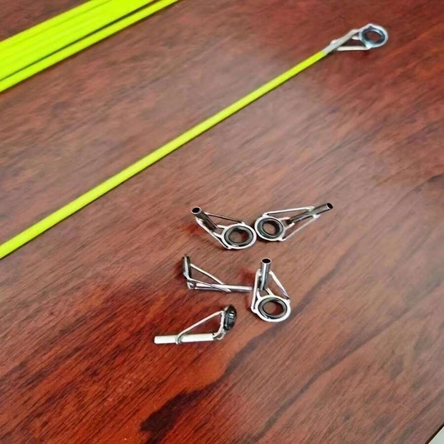 1 Set Kit de reparación de punta sólida de repuesto - Kit de accesorios de reparación de punta de caña de pescar de varios tamaños
