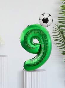 32 Inch Green Digital Football Balloon Kit Suitable For Birthday Decorations, Party Balloons, Easter Gifts - Multicolor - View 16
