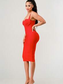 Athina Corset Bandage Mini Dress - 紅色 - 查看 3