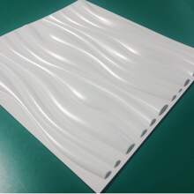 NKEN Panouri de perete 3D artistice cu model liniar. 29,4 x 29,4 cm, alb mat/negru. Material, inodor, ușor, ușor de instalat, rezistent la foc, impermeabil și la umezeală, potrivit pentru decorarea pereților în case, camere, băi, dormitoare și camere de zi. Ziua Mamei.