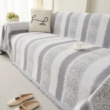 Coperta-copridivano in chenille, coperta versatile, copridivano in stile minimalista di lusso, misura universale per tutte le stagioni