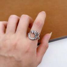 Vintage Dragon Ring, Chinese Dragon Year Personalized Finger Ring, Zodiac Gift