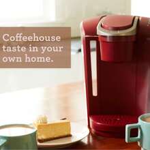 K-Select Single-Serve Pod Coffee Maker With 12oz Brew Size, Strength Control, Matte Black - Red - View 9