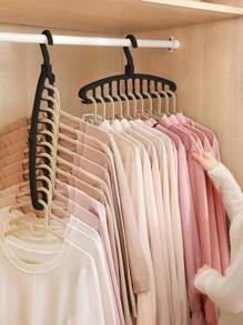 1 pièce/2 pièces/4 pièces/6 pièces Cintres de chemise économisant l'espace, organisateurs de placard pour manteaux, cintres de garde-robe pour vêtements, conception robuste et compacte, facile à utiliser, idéal pour les dortoirs universitaires et les petits appartements